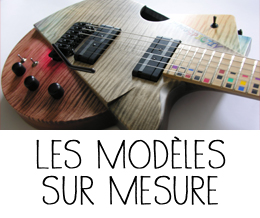 Les guitares sur mesure réalisées par Julien Gendre